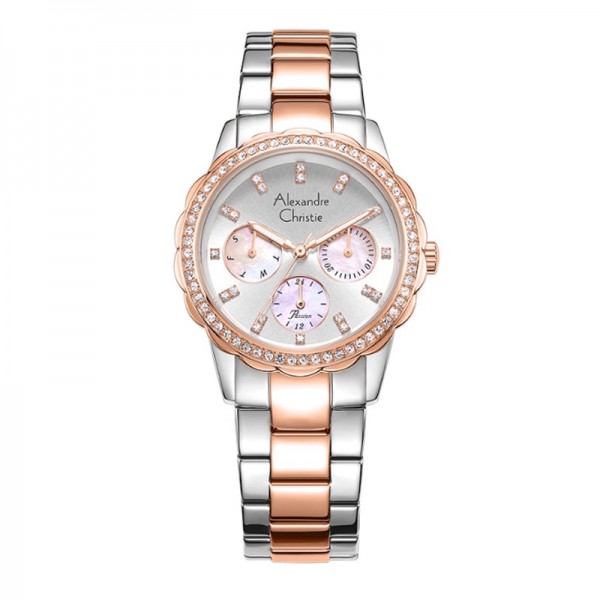 Alexandre Christie AC 2A64 Silver Rosegold White BFBTRSL